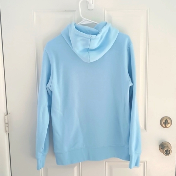 Reebok blue pullover oversized hoodie sweatshirt in good used condition size S - Picture 2 of 6
